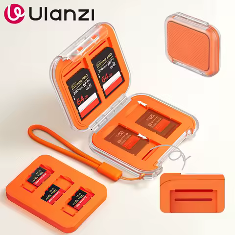 Ulanzi CC01 Memory Card Case Multi-grid Protector Cover Carrying Holder 5 Slots for TF/SD/Micro SD Camera Card Accessories Box
