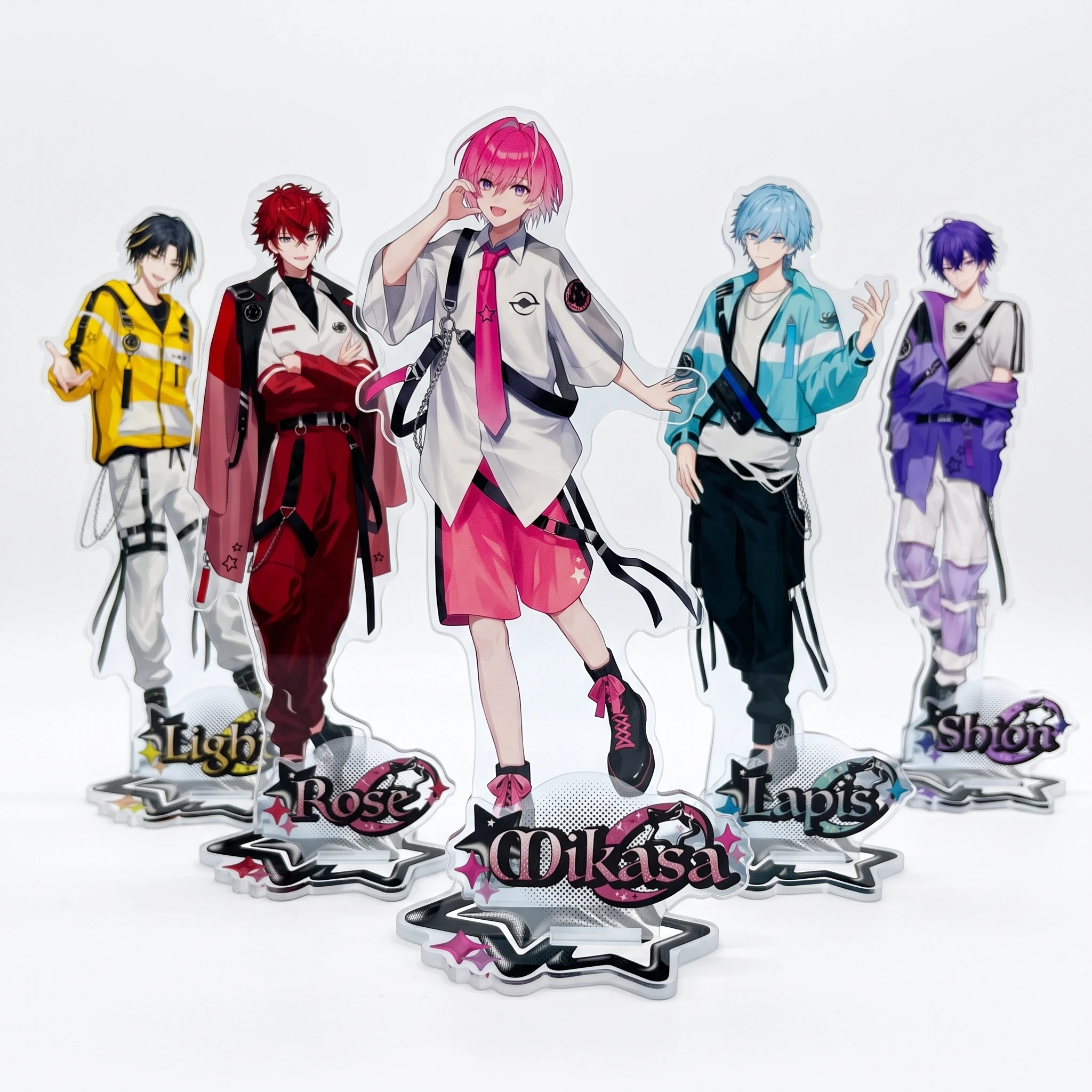 THE KING TK Rose Light Mikasa 15cm Acrylic Standee Desk Ornament Manga Character Keychain Collection Gift Fans Tabletop Decor