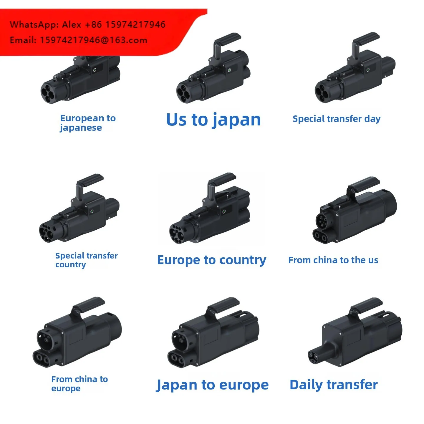DC EV Charging Adapter Converter For New-Energy Vehicles China Origin EV Converter Charging Pile Adapter