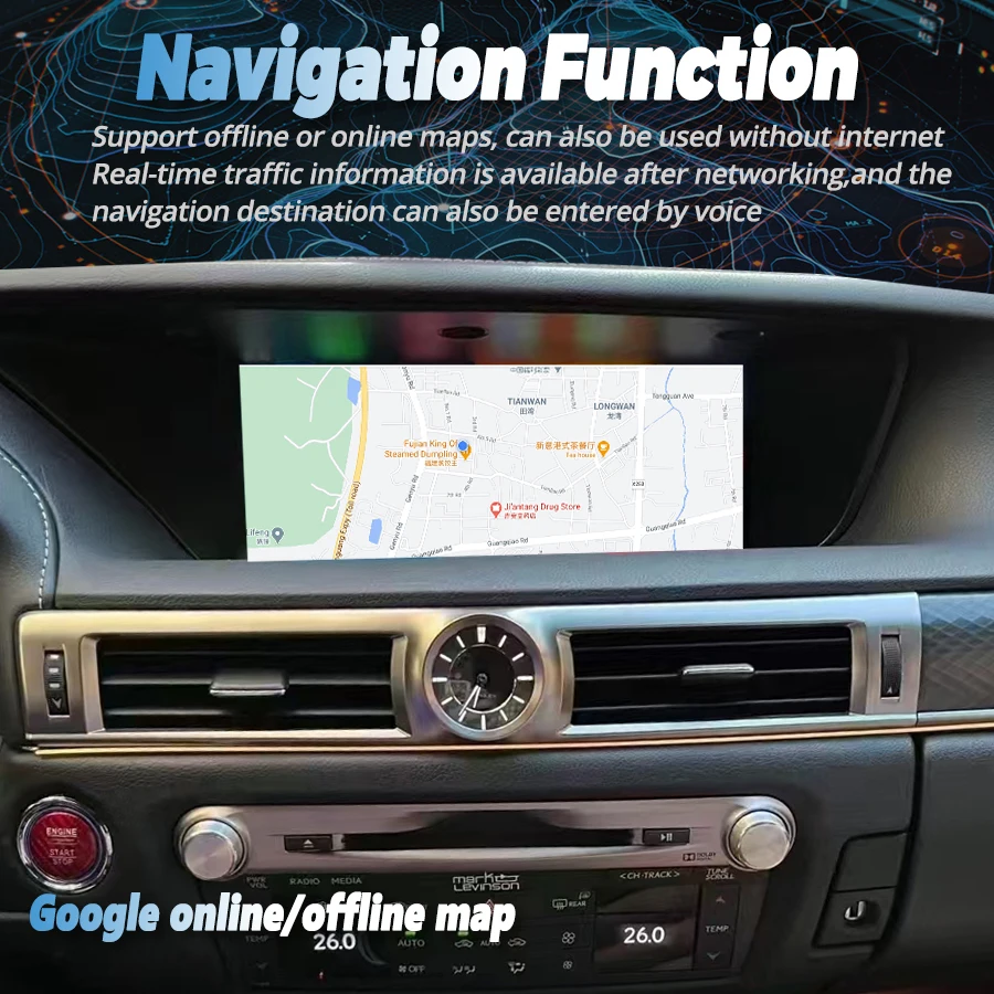 Android 15 For Lexus Gs350 GS 350 2012-2020 GPS Navi Auto Multimedia Car Radio 4G WIFI Blutooth CarPlay Video 12.3inch Headunit
