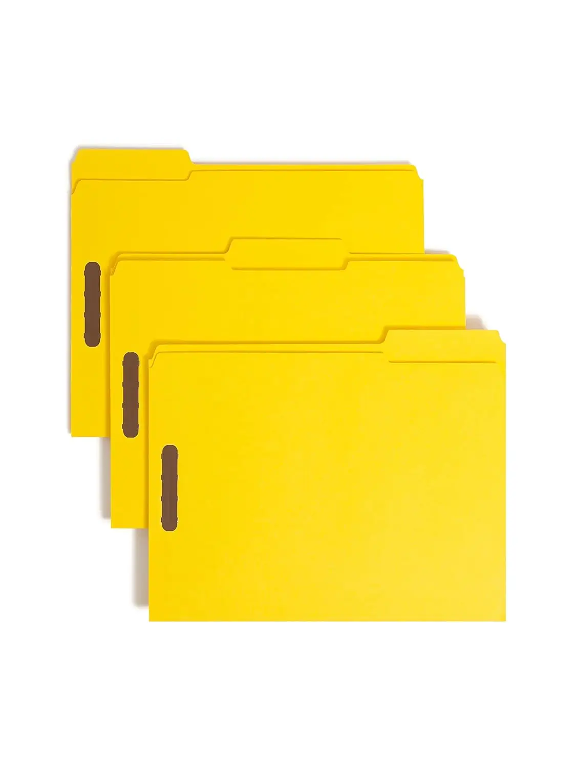 

50-Count Yellow Fastener File Folders, Reinforced Tabs, Letter Size for Home Office Organization