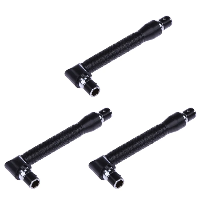 WORTHOWN-3X L-Shape Mini Double Head Socket Wrench Suitable For Routine Screwdriver Bits Utility Tool