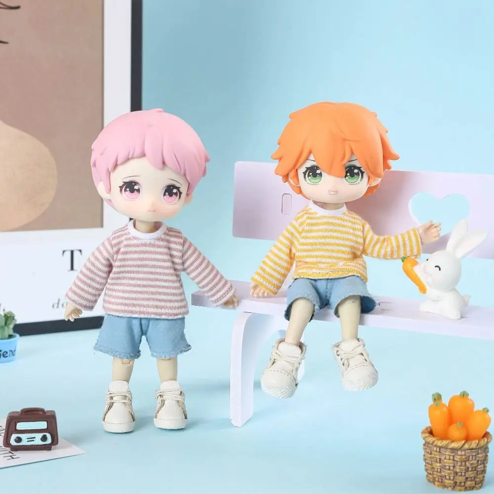 DIY بها بنفسك اليدوية شريط القمم عادية 5 ألوان تي شيرت ملابس لطيف الدعاوى لدمى 1/12 BJD/لدمى 1/11 OB11 #4