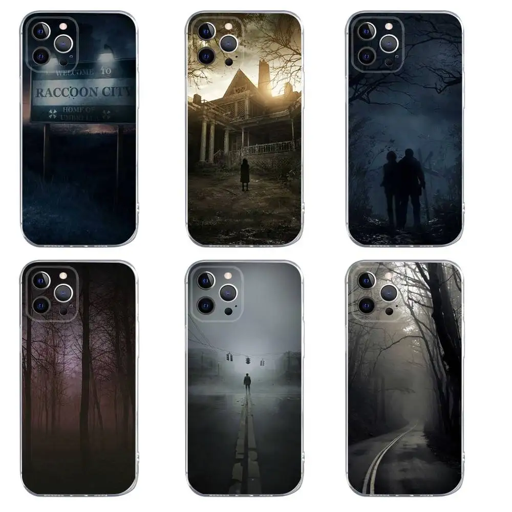

Game R-Resident E-Evil Phone Case For iPhone 16,15,14,13,12,11,Pro,Max,Xs,Xr,X,7,8,Plus,Mini Silicone Clear Cover
