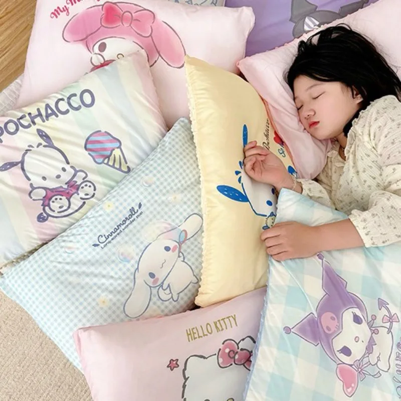 

Sanrio children's cool pillow cute Kuromi cinnamoroll summer kindergarten pillow core can be detached and washed
