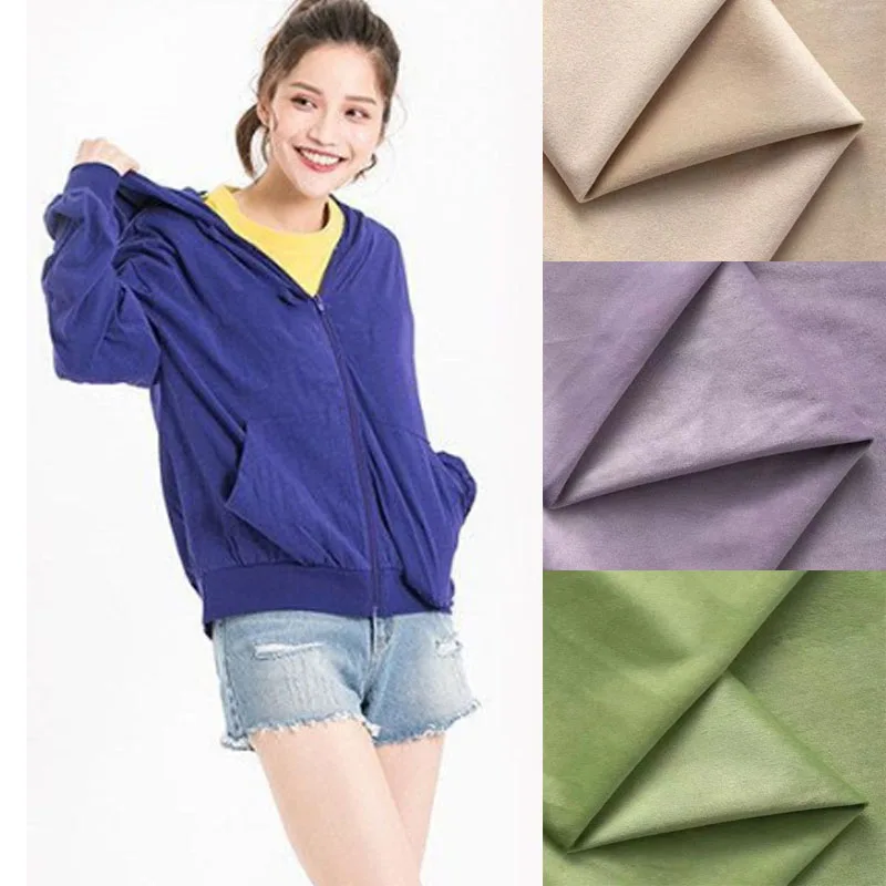 

Велюровая ткань высокого качества на метр для пуховок, наволочек, штор, шитья, однотонная, мягкая, дышащая, бархатная, удобная ткань