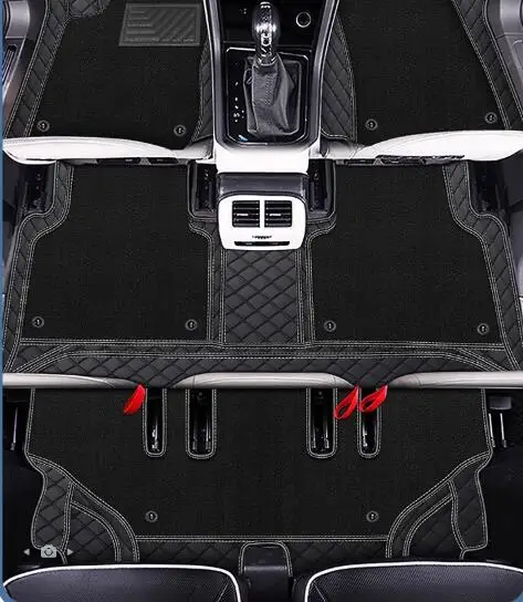 

Лучшее качество! Специальные автомобильные коврики на заказ для Toyota Land Cruiser 300 2026-2022, 7-местные, двухслойные, для LC300 2023