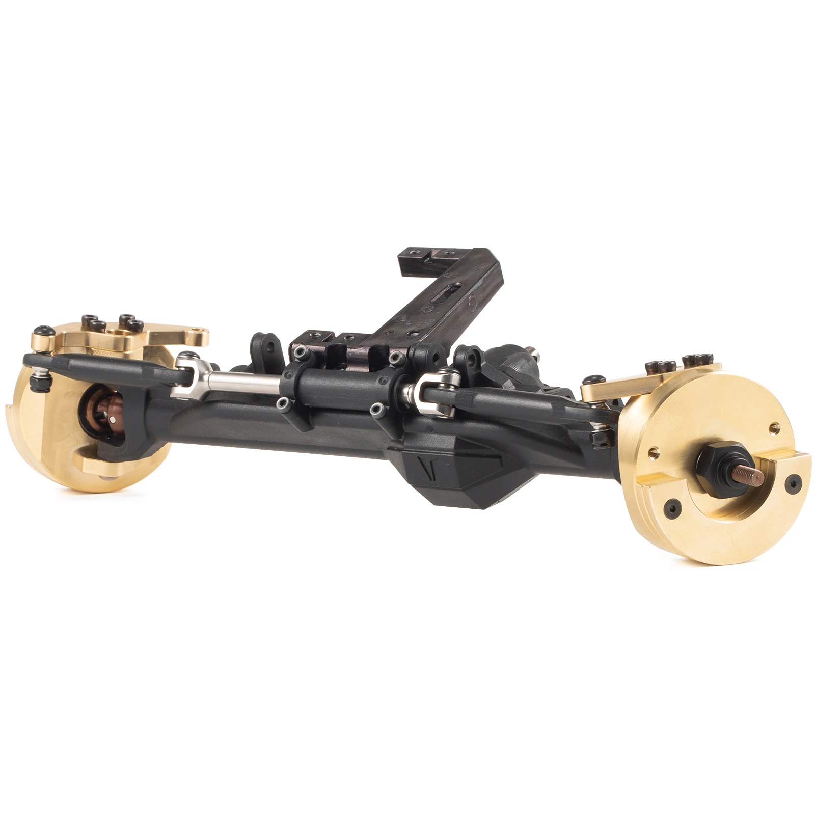 Machined H10 Brass Steering Knuckle Weights for 1/10 RC Crawler Vanquish H10 Optic Front Axle Low CG Upgrade Parts - view 6
