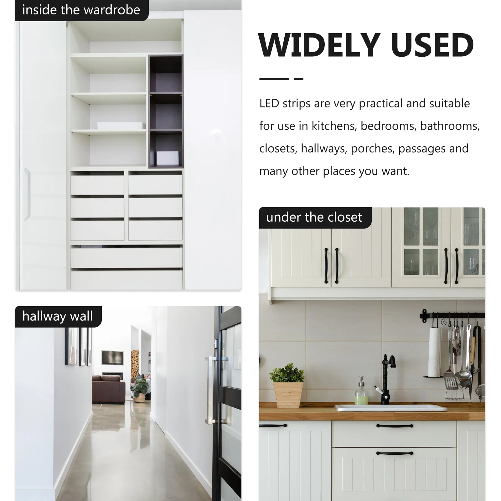 

2pcs Induction Light Strip Led Lamp For Closet Bathroom Smart Sensor Waterproof Lights Soft Bright Illumination Kitchen Bedroom