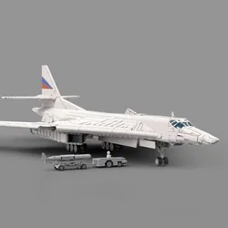 9500PCS Military MOC Russia Tu-160 White Swan Strategic bomber model creative ideas high-tech ChildrenToy airvehicle Plane Block