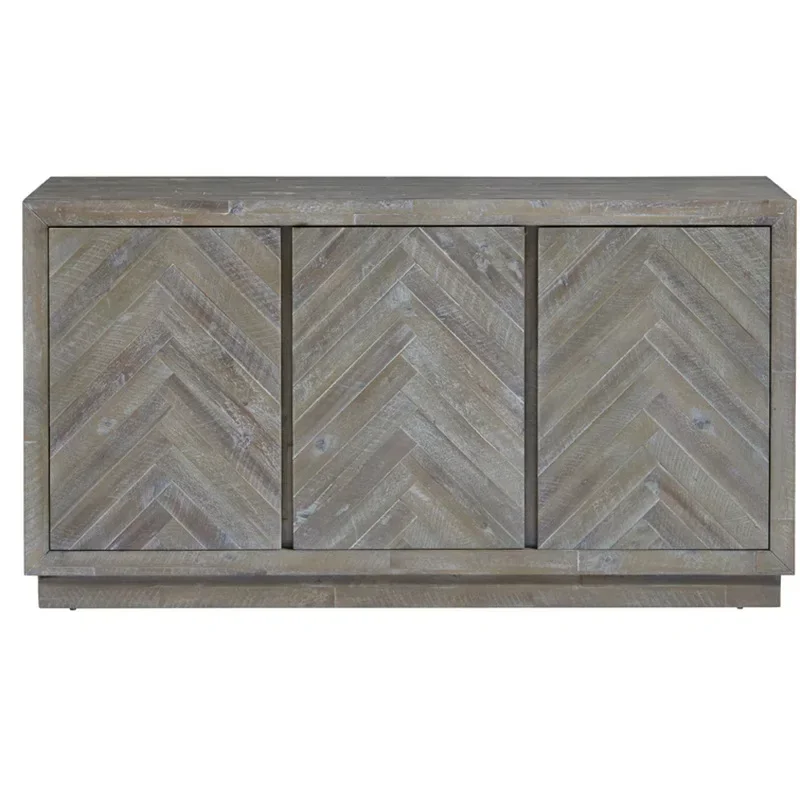 

American solid wood retro dining side cabinet light luxury living room entrance cabinet TV cabinet locker