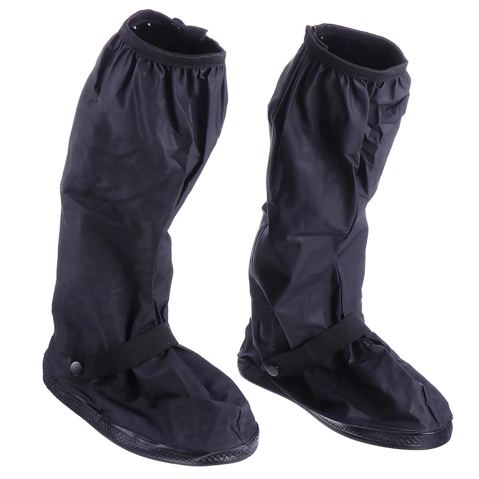 

1Pair Waterproof Shoe Covers Secure Fit with Adjustable Buckles Non-Slip Tread Sole for Riding Cycling Fishing