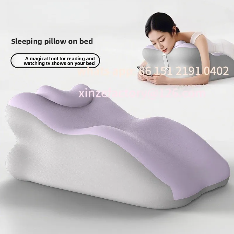 Customizable 1pcs TV Lounge Support Adjustable Lumbar Cushion for Sofa Floor Memory Foam Bed Backrest Pillow - Reading