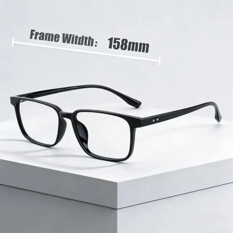 Rahmenbreite 158 mm, ultraleichte TR-Lesebrille für Herren, große Größe, Business, großes Gesicht, presbyopische Brillen, fertige optische Brillen – Detail 3
