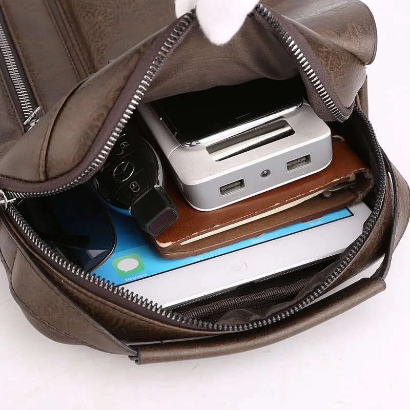 العلامة التجارية الرجال حقائب كتف ل 8 "آي باد الرجال بولي Leather الجلود اللوحات الرجال حقائب كروسبودي الأعمال رفرف الذكور الصلبة حقيبة ساعي حقيبة السفر