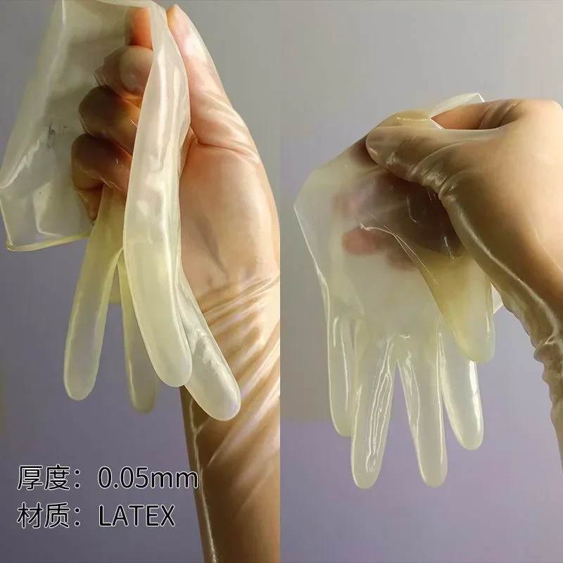 

Transparent Latex Gloves Ultra-Thin High Elastic Tight Latex Clothing Accessories