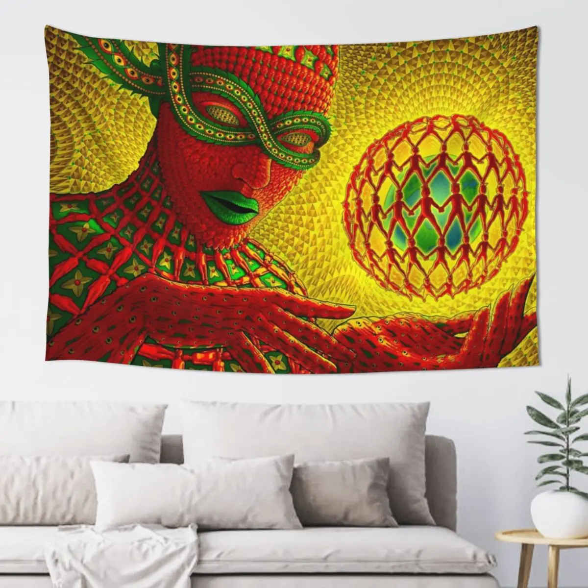 

Chaos, the Mother Tapestry Mushroom Christmas Decoration Room Decor Cute Home Supplies Tapestry