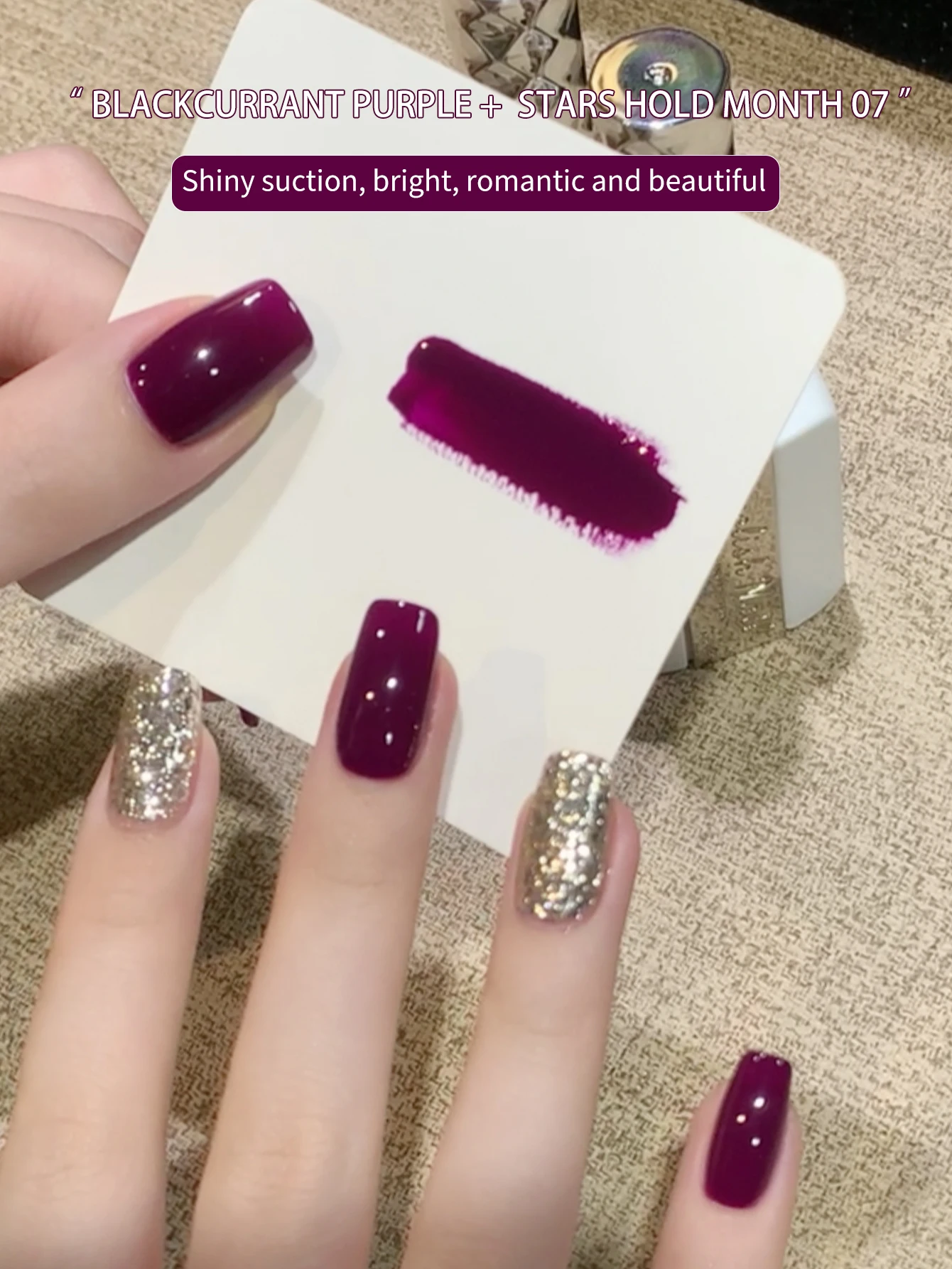 15 مللي الجنية الأرجواني اللون هلام مسمار البولندية مانيكير شبه دائم قاعدة ماتي معطف فوقي نقع قبالة مسمار الفن هلام الورنيش #4