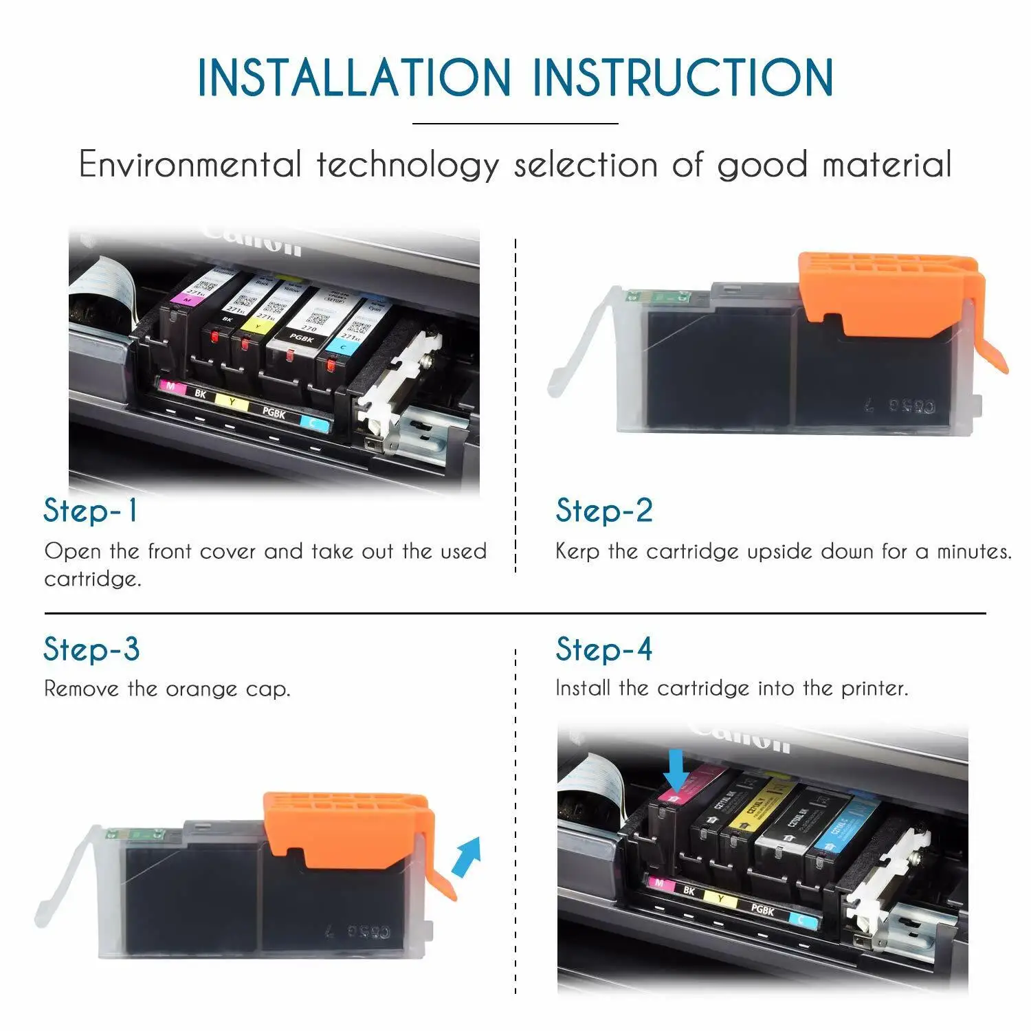 Encre PGI-270XL CLI-271XL pour Canon Pixma, compatible TS8020, TS9020, MG7720, MG7700, TS9020, 15PK