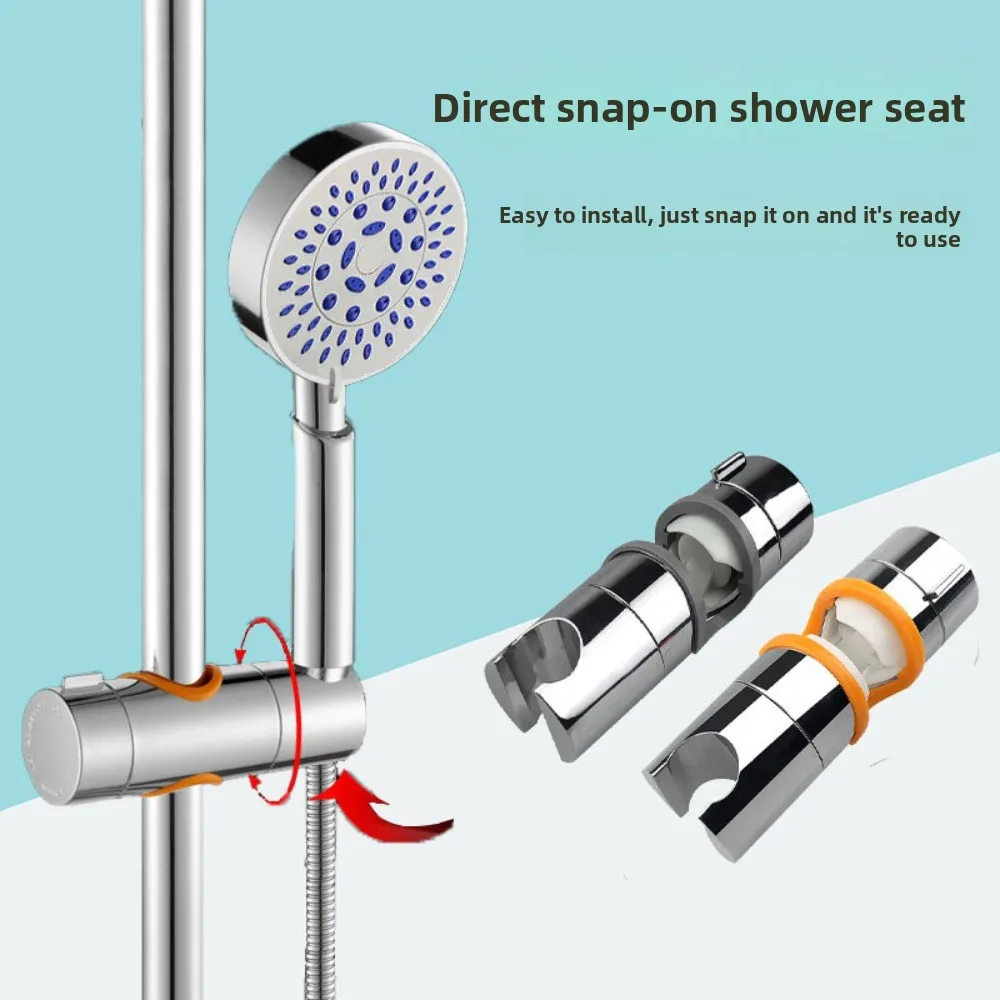 No Drill Shower Head Holder, Universal Handheld Shower Bracket for Wall Mounted Height Adjustable