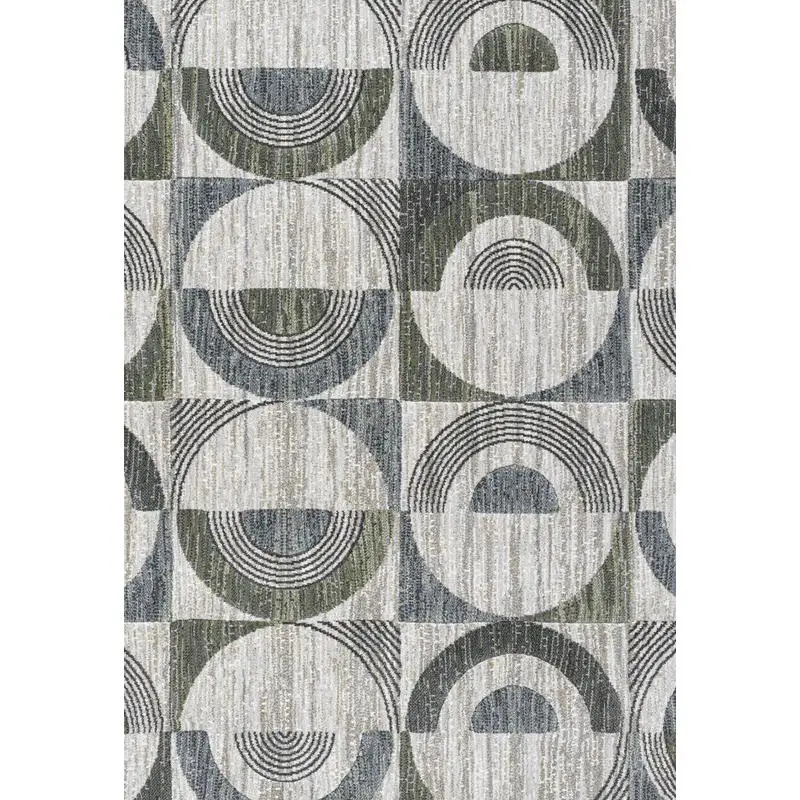 

Essentials Area Rug in Green, Blue, Charcoal, Ivory, Gray - Polyester, Stylish Home Décor, Soft Texture, Versatile Design for