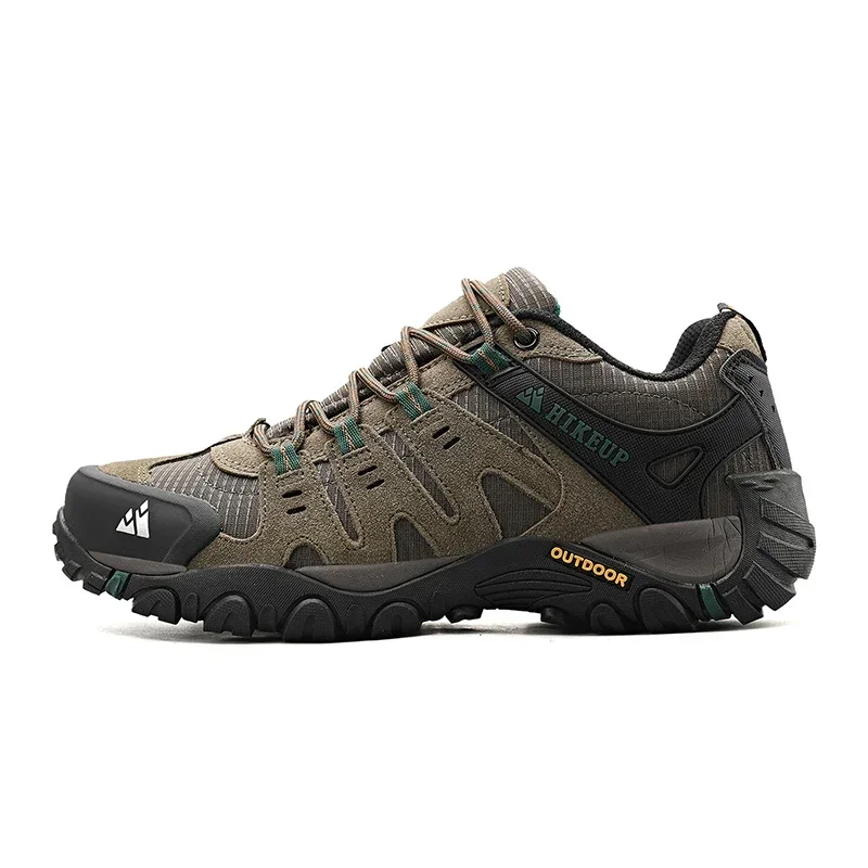 Men Hiking Shoes Suede Leather Outdoor Shoes Wear-Resistant Men Trekking Walking Hunting Tactical Sneakers Bota Masculina Tenis