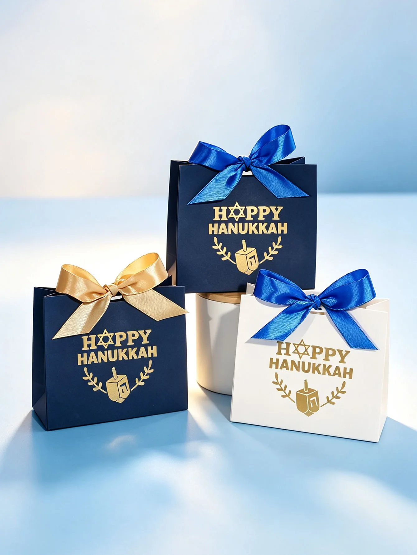 Geschenktüte für Chanukka, die für Souvenirs und Süßigkeitenverpackungen bei Chanukka-Partys und während jüdischer Feiertage verwendet wird.