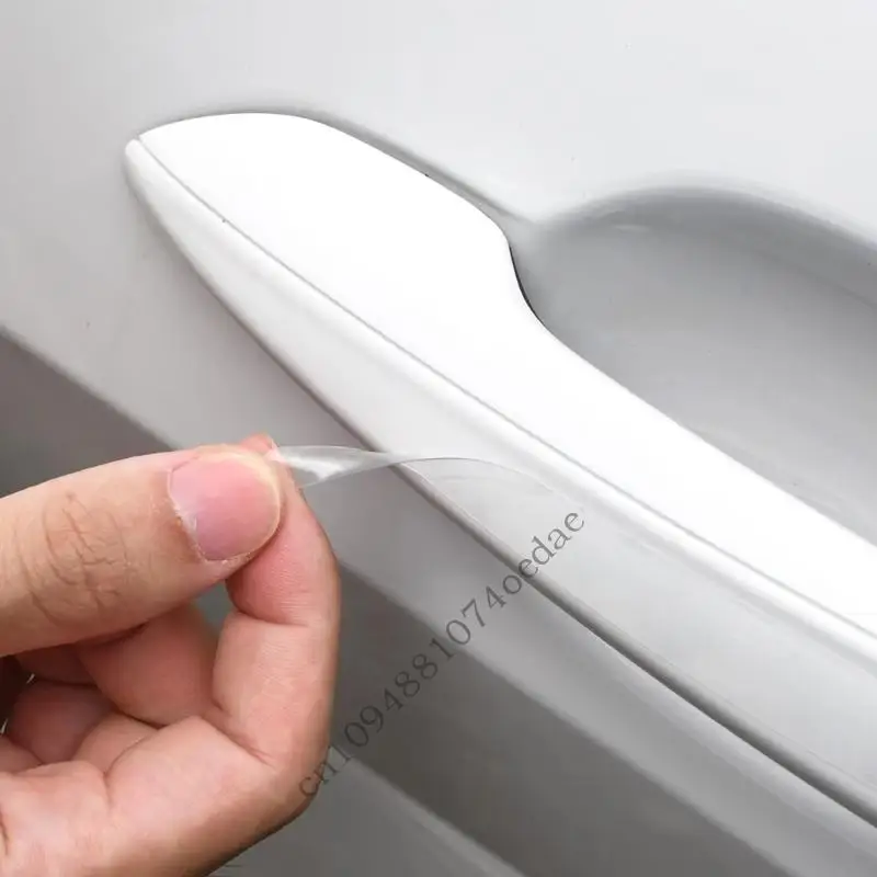 0xxc مقبض باب السيارة درع واقي لاصق شفاف لائحة antiscratch من السهل التثبيت من أجل السيارات الخارجية 8pcs