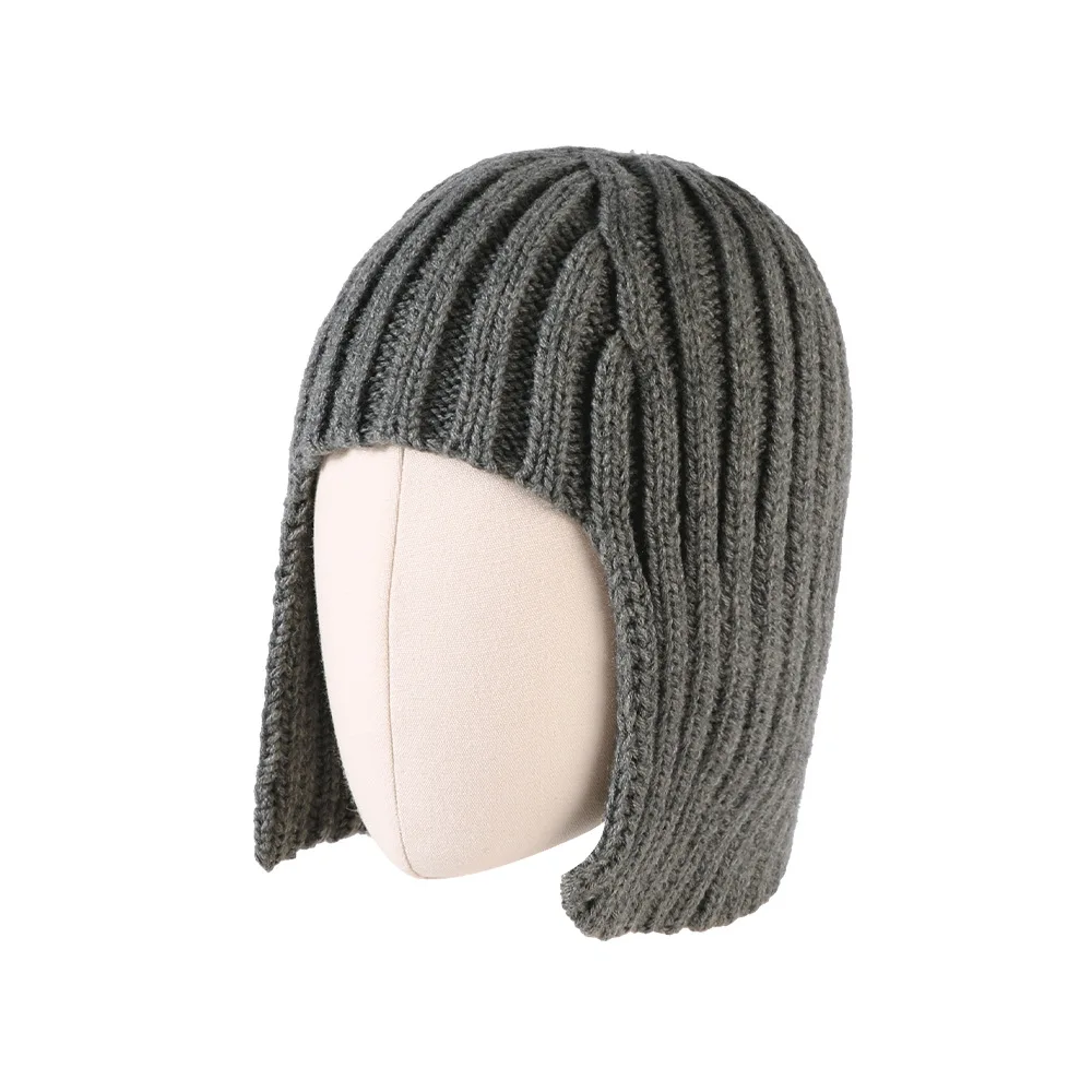 Chunky Knit Beanie for Women - Autumn/Winter Warmth with Ear Flaps Stylish Knitted Hat with All-Over Coverage view 5