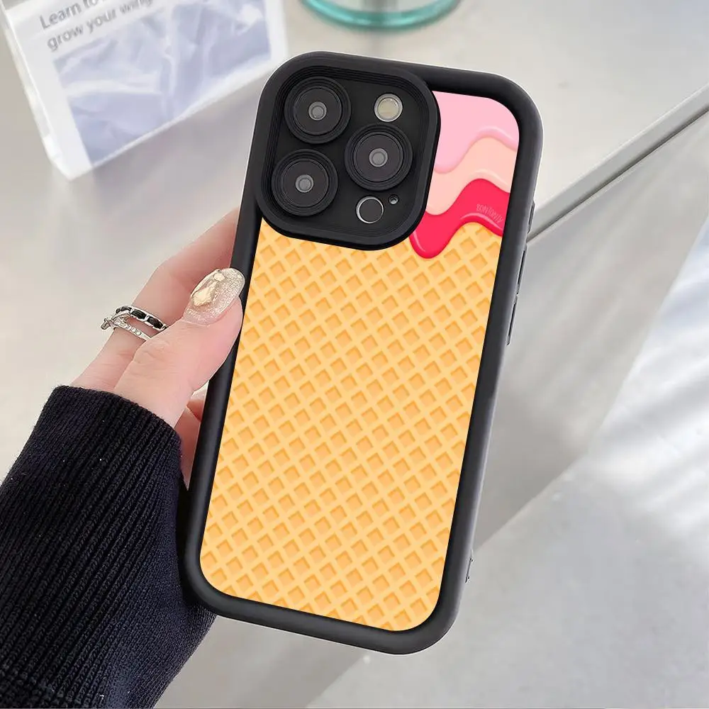 

Чехол для телефона «Вафли» для iPhone 17 16 15 14 13 12 11 Air Pro Max Plus, утолщенный, из ТПУ, разноцветный, красивый