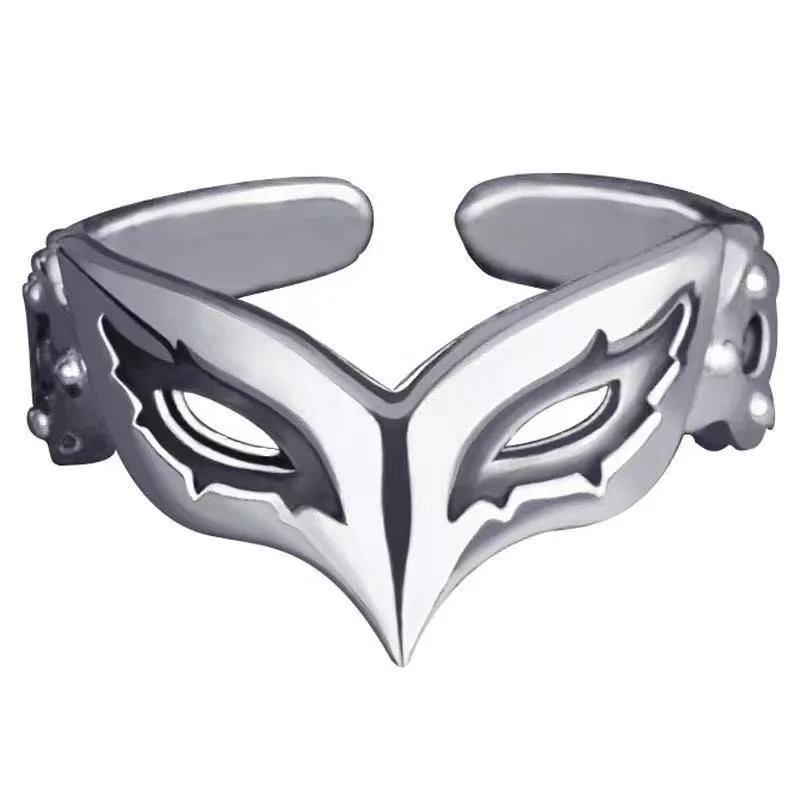 PERSONA Be Your True Mind JOKER Mask Cosplay Ring Unisex Adjustable Opening Rings Jewelry Accessories Gifts