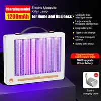 LED UV Light Portable Mosquito Killing Lamp USB Charging Insect Killer Fly Bug Zapper Repellent Electric Shock Qiuet Design