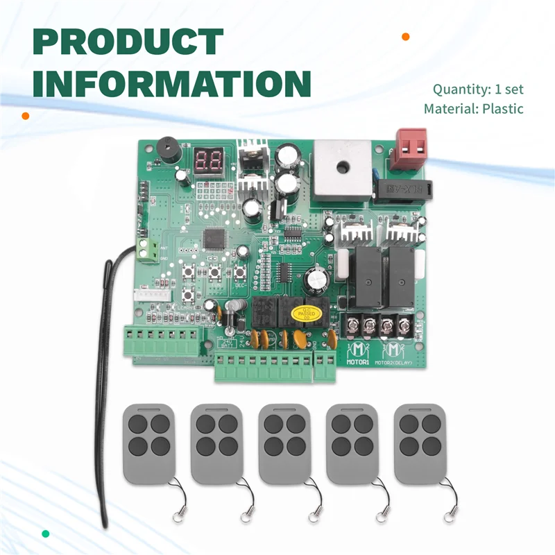 Velocidade ajustável da placa-mãe do controle da porta N11R - Plug And Play para painel do motor da porta da garagem