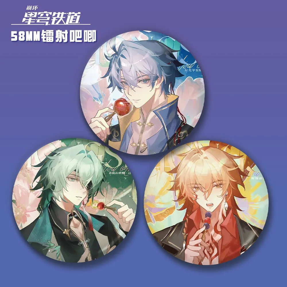 

Game Honkai Star Rail Phainon Mydeimos Anaxagoras Metal Badge Button Brooch Pins Cosplay Collection Toys Bag Decor Gifts