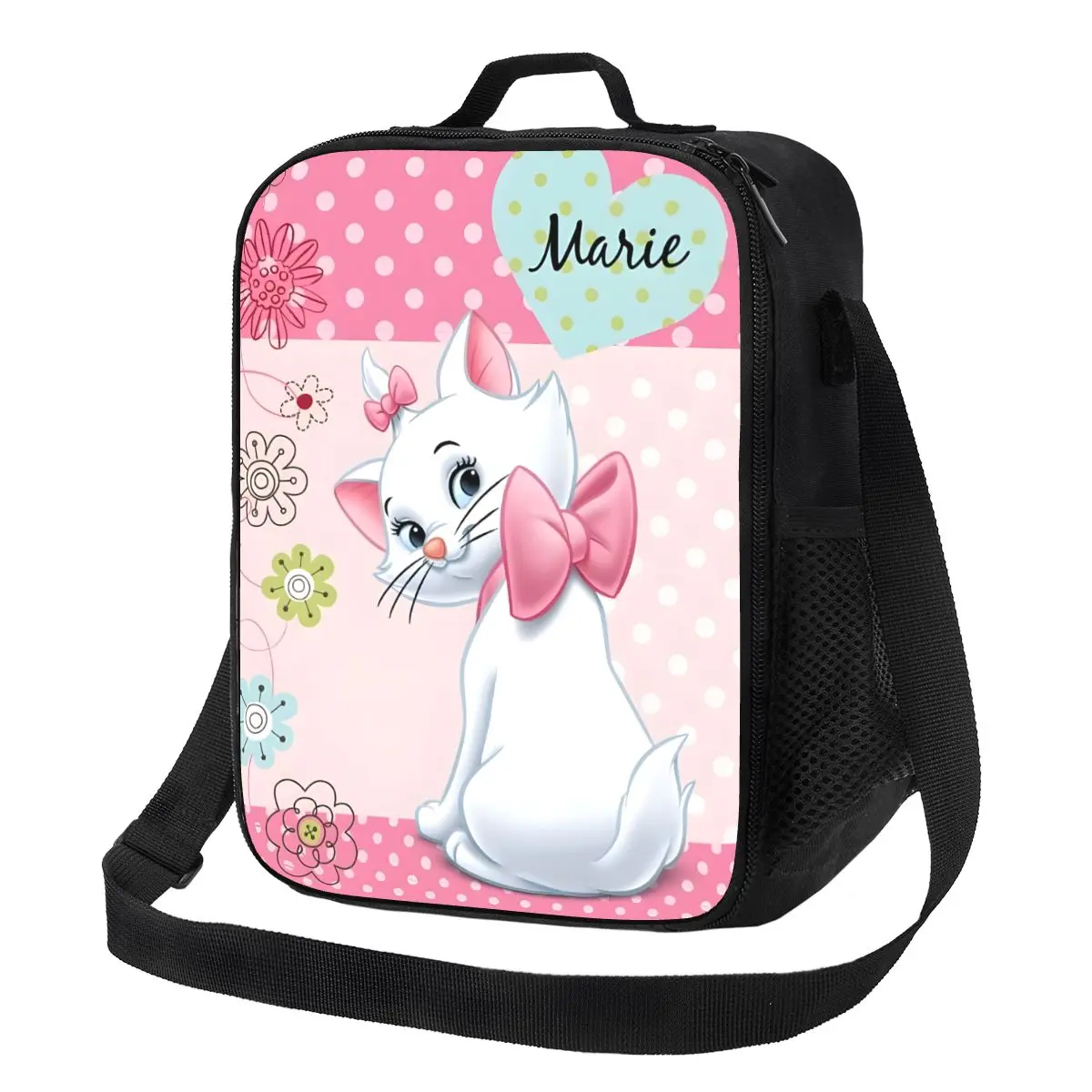 Custom Marie Cat The Aristocats Insulated Lunch Bags for Women Kitten Thermal Cooler Food Bento Box Kids School Children