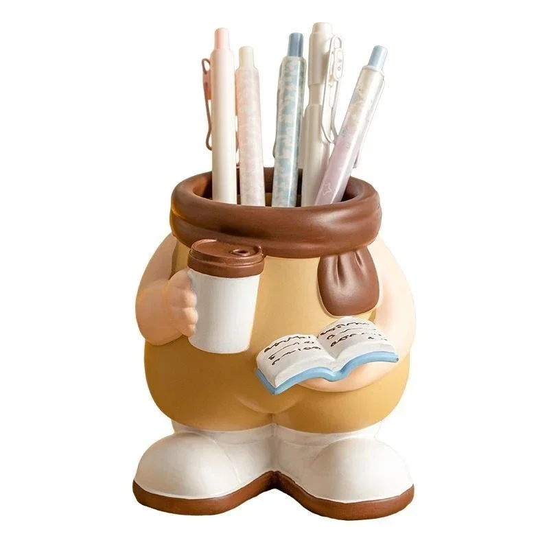 Creative new pen holder study office desktop storage ornament living room decoration student birthday gift practical