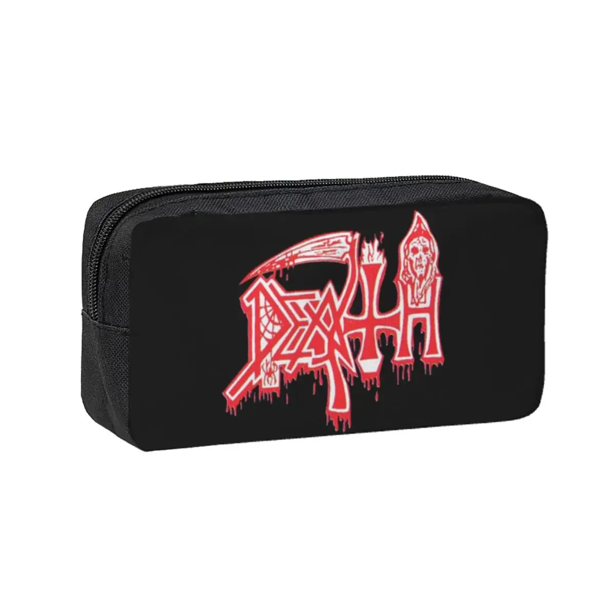 Death Band Rock Band Metal Music Pencil Cases for Students Gifts Pen Box Pencil Bag Pencil Pouch Storage Stationery Supplies