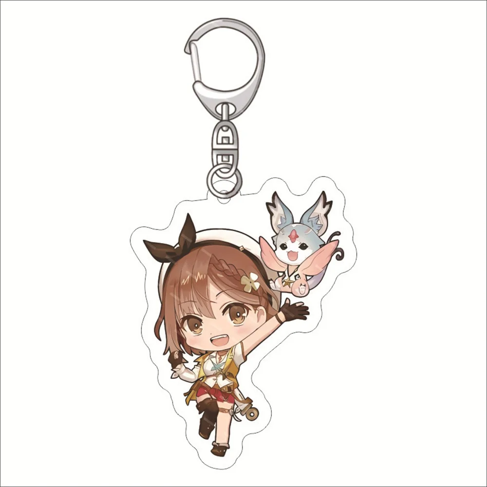 Hot Anime Atelier Ryza：Ever Darkness&the Secret Hideout with Bonus Acrylic Keychains Figures Cosplay Fans friend Gifts