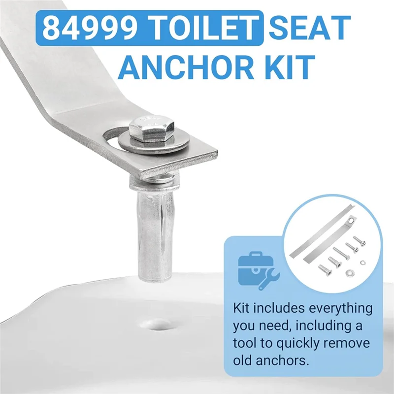 

ABBO-Toliet Seat Anchor Kit Replacement For Kohler-84999 Toilet Seat Parts, Fit For K-3386 K-3393 K-3398 K-3564 K-14338
