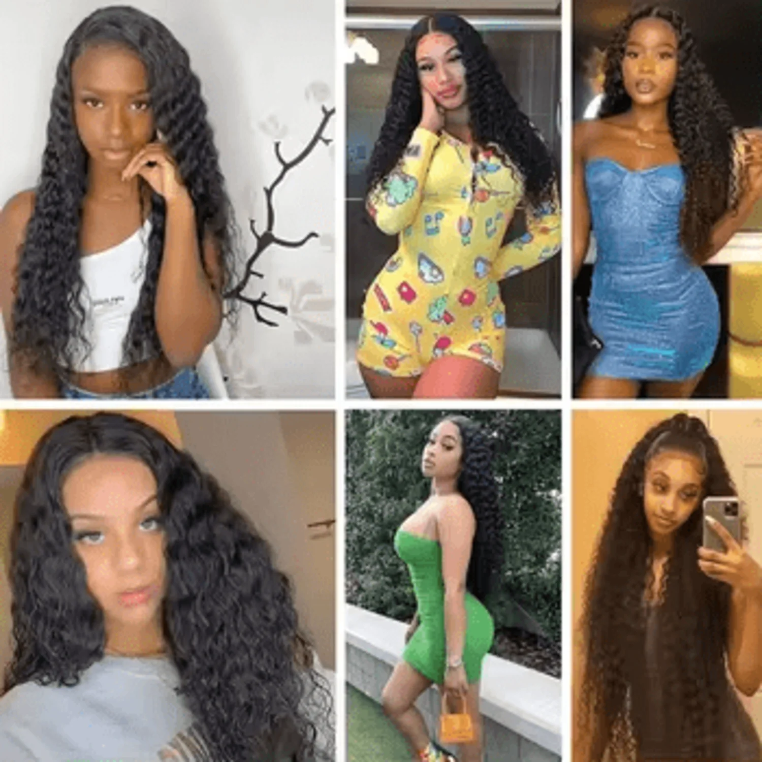 Deep Wave Bundles Human Hair Bundles 18 20 22Inch Unprocessed Virgin Brazilian Deep Wave Human Hair