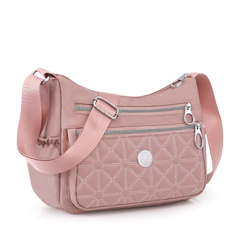 Nuova borsa a tracolla da donna alla moda con cuciture in Nylon borse a tracolla da donna borse da donna per ragazze borsa a tracolla Casual 8 colori