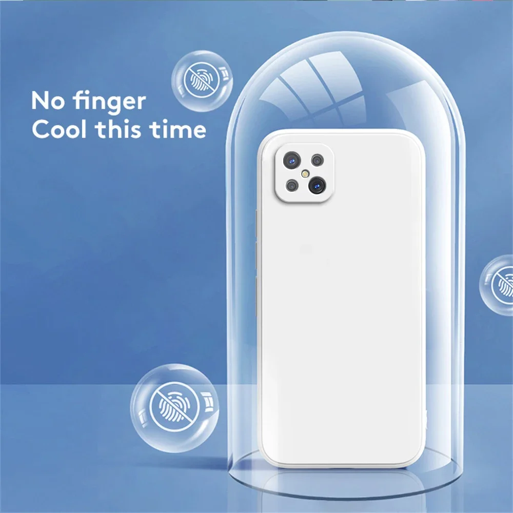 Plain Color Phone Case for OPPO Reno 4 Z Reno4 4Z Pro SE 5G Soft Liquid Silicone Camera Protection Back Cover Shockproof Housing image 3