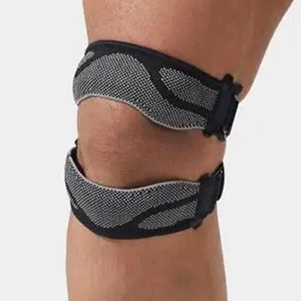 

Adjustable Patella Tendon Knee Straps Protection Knee Double Silicone Patella Protect Band Joints Protector High Elastic