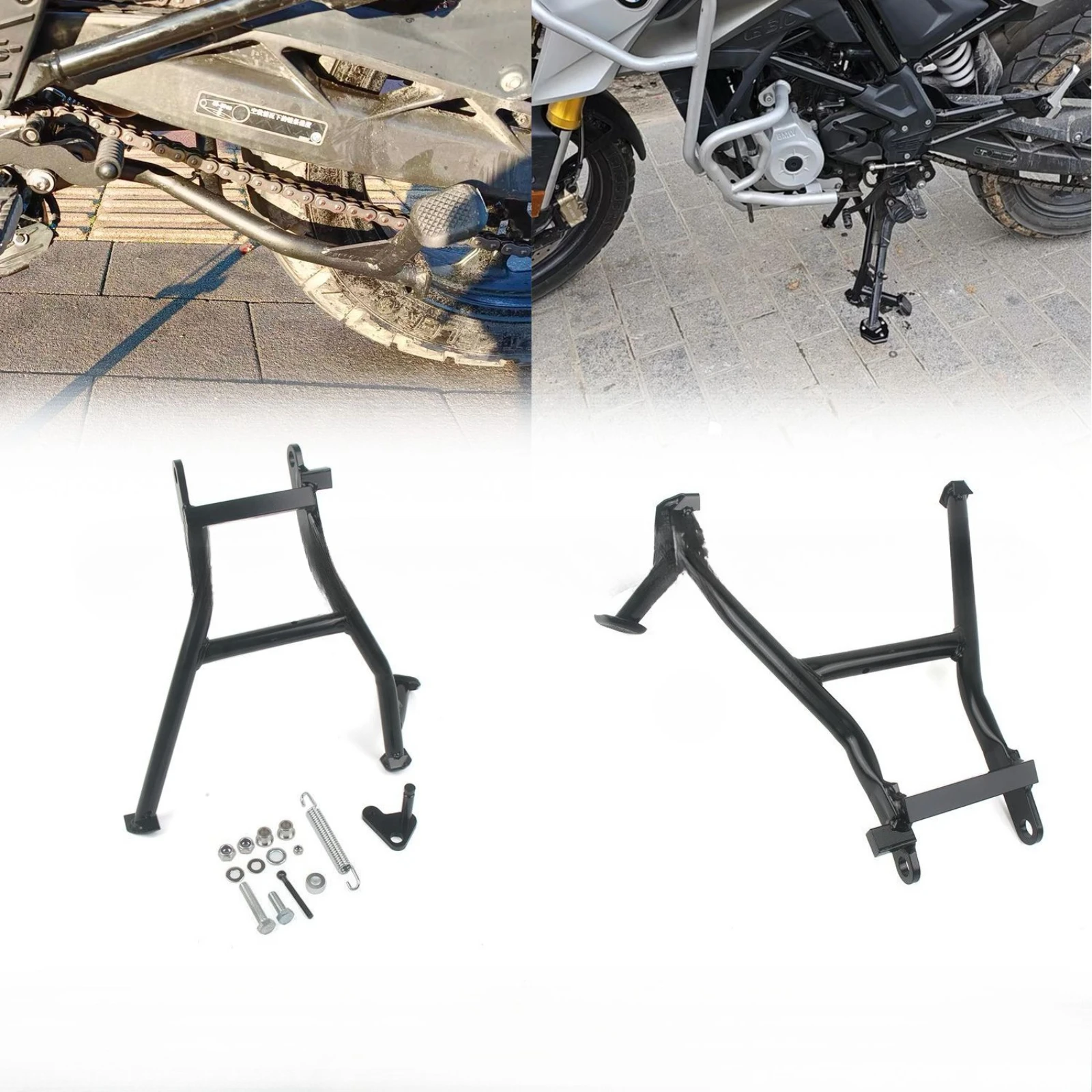 For BMW G310GS 2017-2023 Motorcycle Center Stand Bracket Kickstand Kick Stand Support Center Parking Frame Mount Leg Body Frame