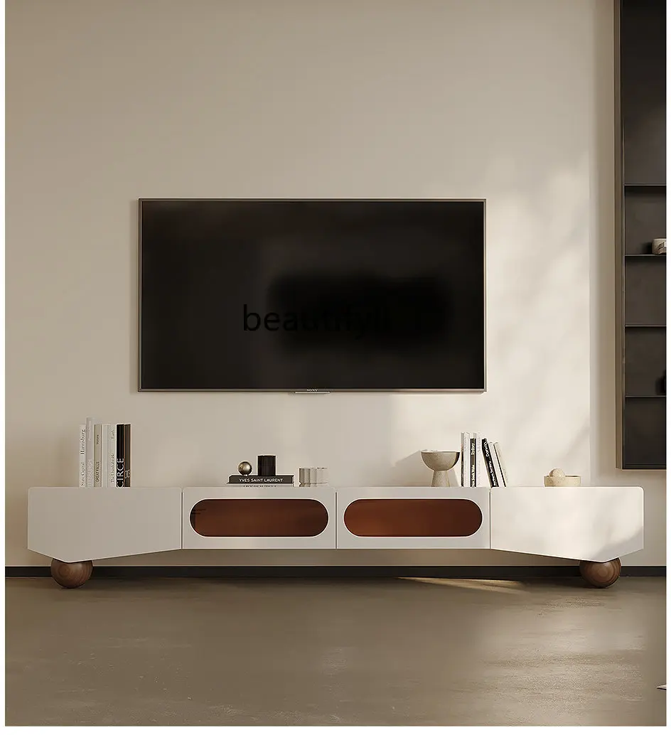 

Современный простой кофейный столик, тумба для телевизора, для небольшой квартиры, для дома, из массива дерева, для гостиной, комбинированное хранилище