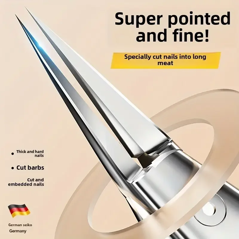 

Nail Clippers Toenail Clippers for Thick Nails for Seniors with Curve Diagonal Blade for Ingrown Nails Effortlessly Toe