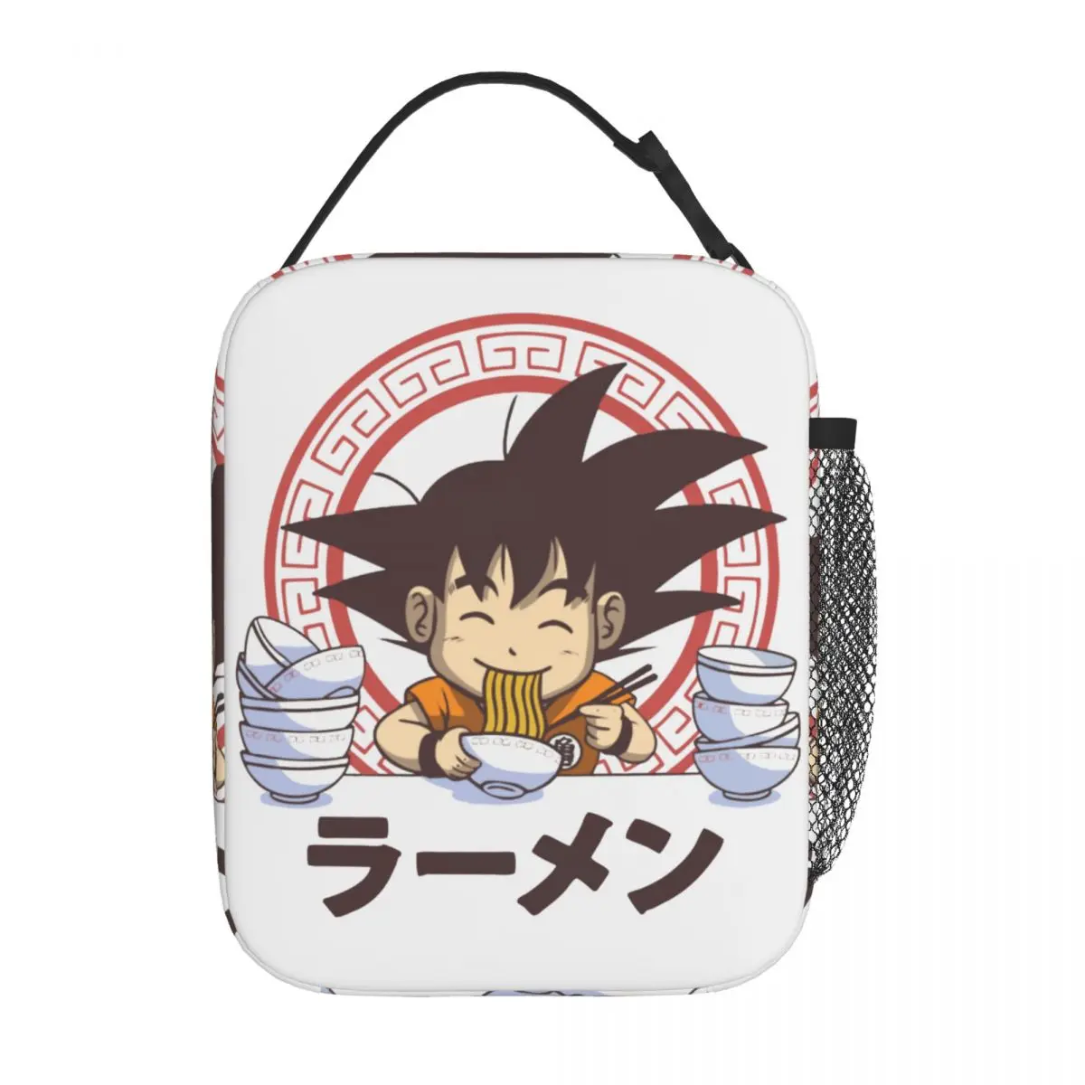 Saiyan Ramen Insulated Lunch Bags Leakproof Goku Kakarot Dragon Ball Meal Container Thermal Bag Tote Lunch Box Food Storage Bags