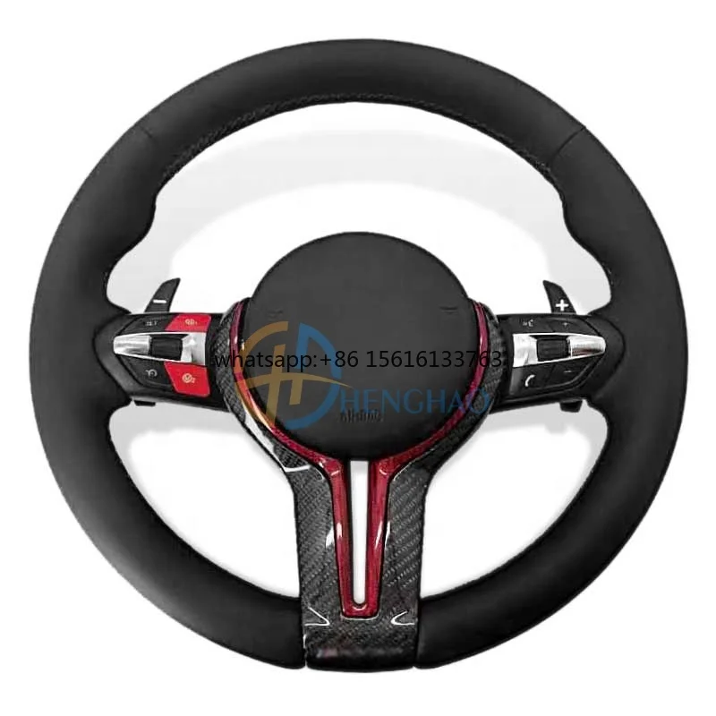 Customized M Sport Leather Steering Wheel Fit for BMW F10 F15 F20 F25 F30 M3 M6 M5 Carbon Fiber Steering Wheel