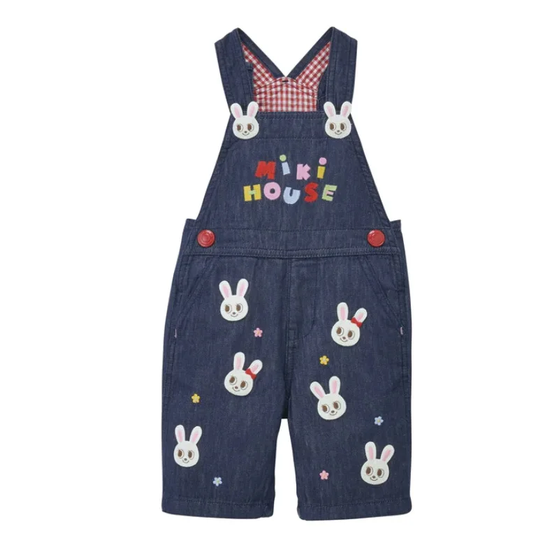 Boys Casual Pants Girls Overalls Cartoon Bear Rabbit Denim Strap Pant Capris Jeans Kids Kids Clothes Pantalones Roupa Infantil