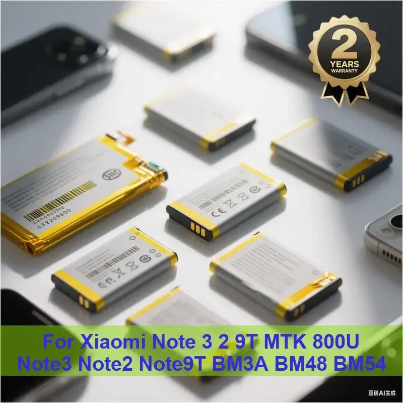 

Battery For Xiaomi Note 3 2 9T MTK 800U Note3 Note2 Note9T BM3A BM48 BM54